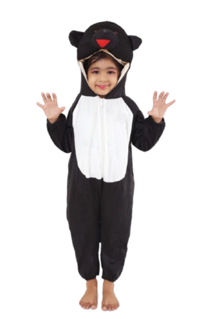 Animal Fancy Dress Black Bear Costume for Kids - Wild Animal