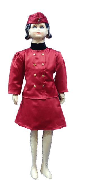 Charming Air Hostess / Flight Attendant Costume for Girls - Professional Fancy Dress Uniform