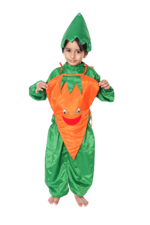 Fancy Dress Carrot Costume for Kids - Vegitable