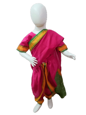 Traditional Indian Household Helper Costume for Girls - Servent Fancy Dress!
