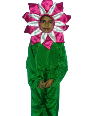 Blooming Fun: Kids' Colorful Flower Fancy Dress Costume -02