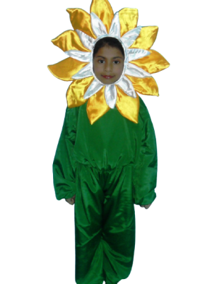 Blooming Fun: Kids' Colorful Flower Fancy Dress Costume -03