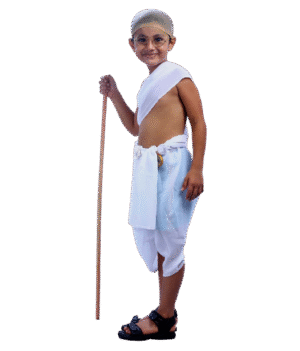 Mahatma Gandhi Freedom Fighter Costume for Boys - Iconic Bapu Dress for Kids