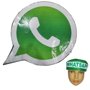 WhatsApp Your Way to Fun: Cutout & Cap Costume Set