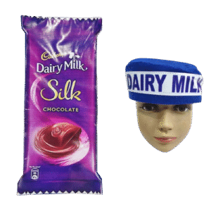 Dairy Milk Dream: Flex Printed Cutout & Matching Cap Costume Set