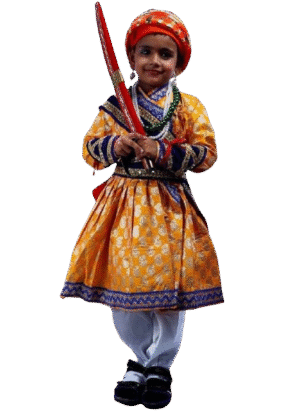 Regal Chhatrapati Shivaji Maharaj Freedom Fighter Costume for Boys - Iconic Maratha King Dress