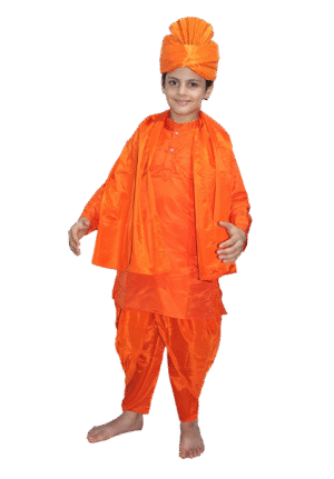 Swami Vivekananda Spiritual Leader Costume for Boys - Inspiring Patriot & Visionary