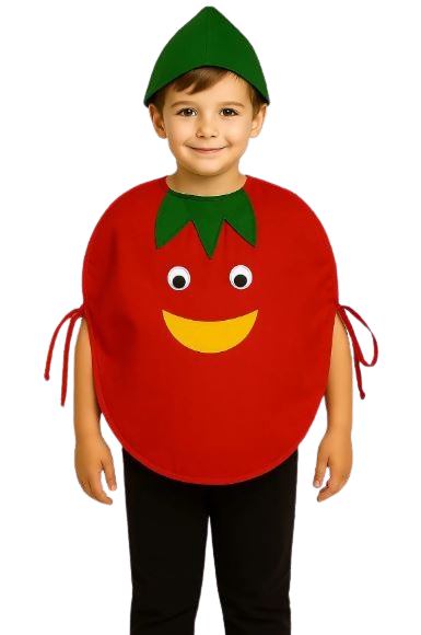 Fancy Dress Tomato Costume for Kids - Vegitable