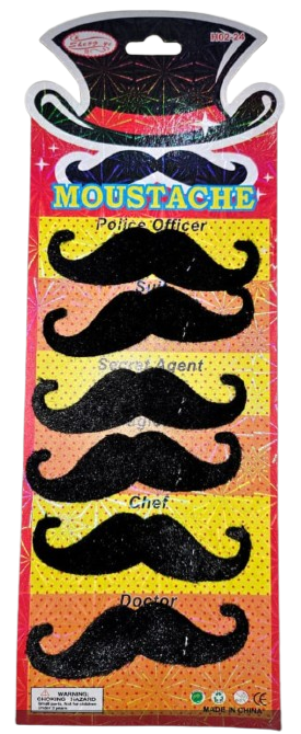 Fun & Easy Fancy Dress Wigs! -Mustache