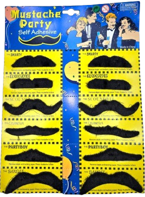 Fun & Easy Fancy Dress Wigs! - Mixed Mustache
