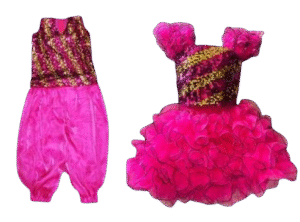 Western Dance Costume for Kids (WD-8)- Sparkel Purple colour