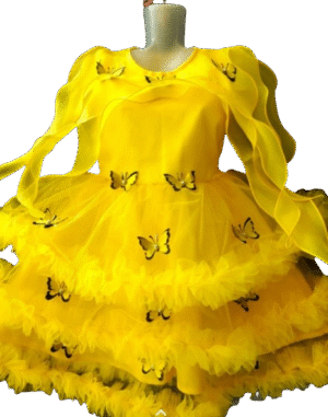 Girls' Western Frock Costume - Dazzle & Delight! (Yellow)