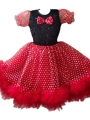 Girls' Western Frock Costume - Dazzle & Delight! (Red & Black)