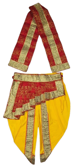 Exquisite Krishna/Lord Designer Dhoti & Patta Set -01