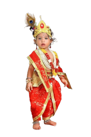 Exquisite Krishna/Lord Designer Dhoti & Patta Set -02