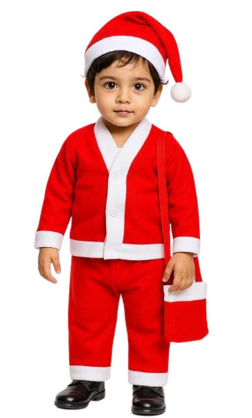 Santa Boy Costume Set: Ready for Holiday Cheer!