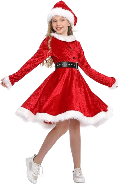 Santa Girl Costume Set: The Ultimate Holiday Cheer Outfit!